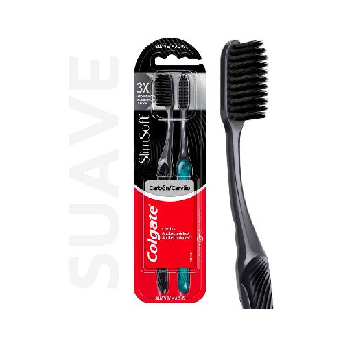 CEPILLO DE DIENTES COLGATE SLIM SOFT BLACK 2 U - Jumbo Argentina | Aprovechá las Ofertas I Supermercado Online