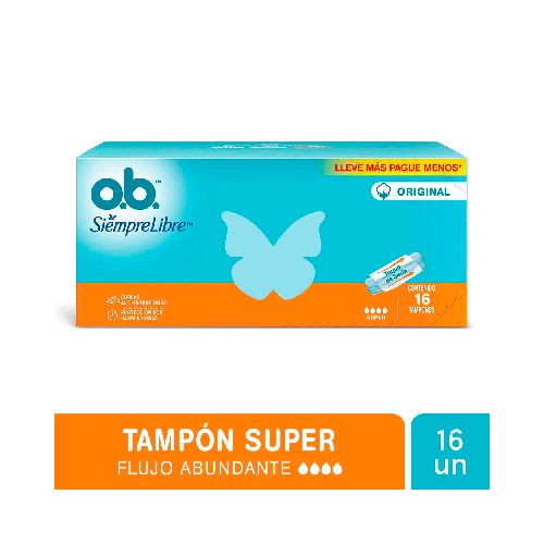 TAMPONES OB SIEMPRE LIBRE SUPER X 16 UN. - Jumbo Argentina | Aprovechá las Ofertas I Supermercado Online