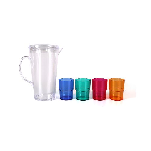 SET JARRA 2 LT CON 4 VASOS 275 ML KREA - Jumbo Argentina | Aprovechá las Ofertas I Supermercado Online