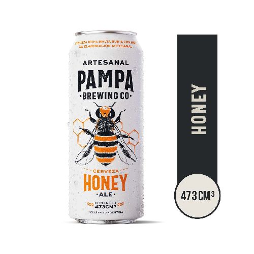 cerveza PAMPA BREWING Honey 473cc - Jumbo Argentina | Aprovechá las Ofertas I Supermercado Online