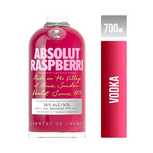 Vodka Absolut Raspberri 700 Ml - Jumbo Argentina | Aprovechá las Ofertas I Supermercado Online