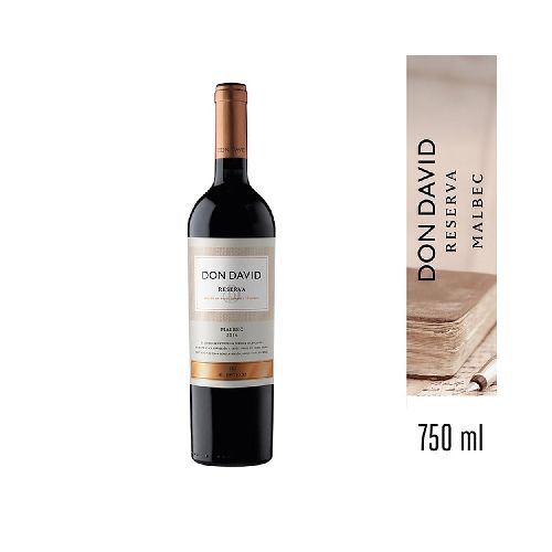 Vino Tinto Don David Reserva Malbec 750 Cc - Jumbo Argentina | Aprovechá las Ofertas I Supermercado Online