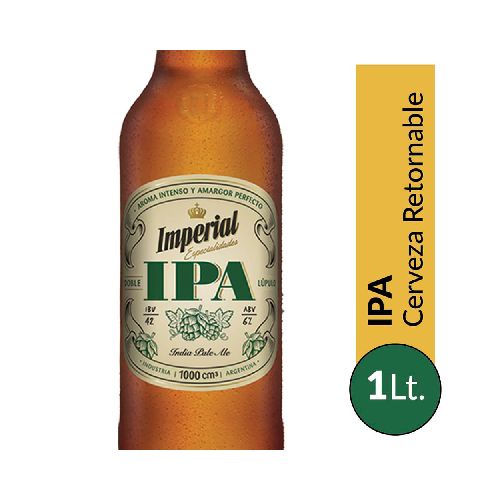 Cerveza IMPERIAL Ipa 1lt Ret - Jumbo Argentina | Aprovechá las Ofertas I Supermercado Online