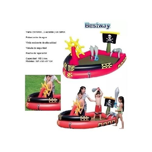 PILETA BARCO PIRATA 191 x 140 x 97 CM BESTWAY (53041) (6942138909326) 05 (53041)  