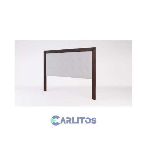 Respaldo De Sommier 2.00 Mts Capitone Simple Inmacol Caoba