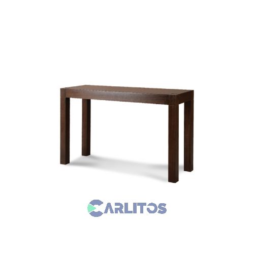 Mesa De Arrime Contemporánea 1.20 Mts Genoud Paraíso Nogal