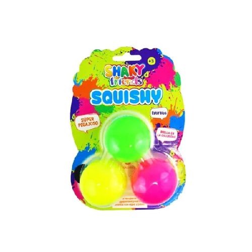 SHAKY FRIENDS SQUISHY PELOTITAS X 3 IK0220  