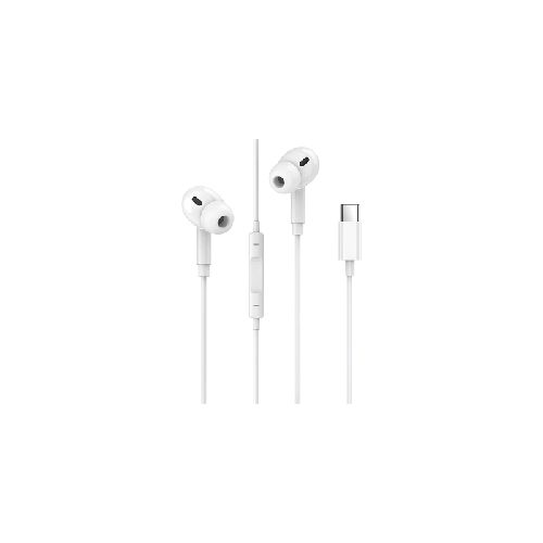 Auriculares Manos Libres c/Cable Tipo C Dekkin - Blanco