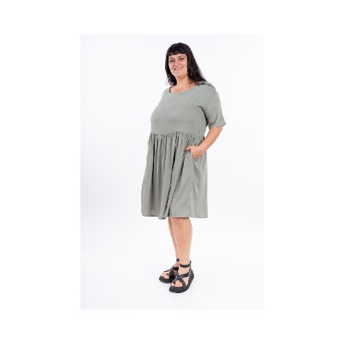 Vestido Sway Lino Verde