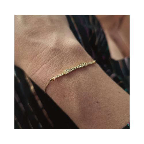 Pulsera Ribbon -oro-