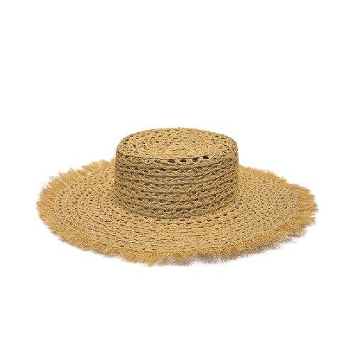 SOMBRERO CANOTIER PENELOPE RAFIA CALADO