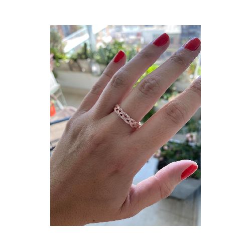 Anillo Entrelazado Pave