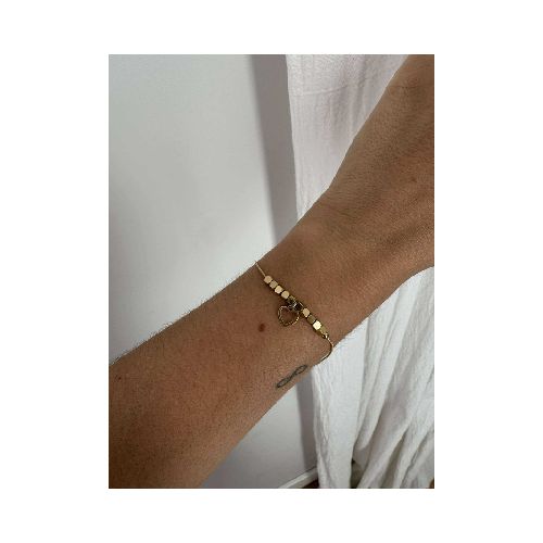 Pulsera cuadraditos gold