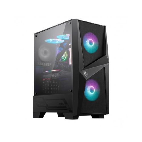 Gabinete Gamer Msi Mag Forge 100R Vidrio Templado Lateral Usb 3.2 Incluye Cooler Front X2 Tras X1 Dimensiones 216X343X499Mm  