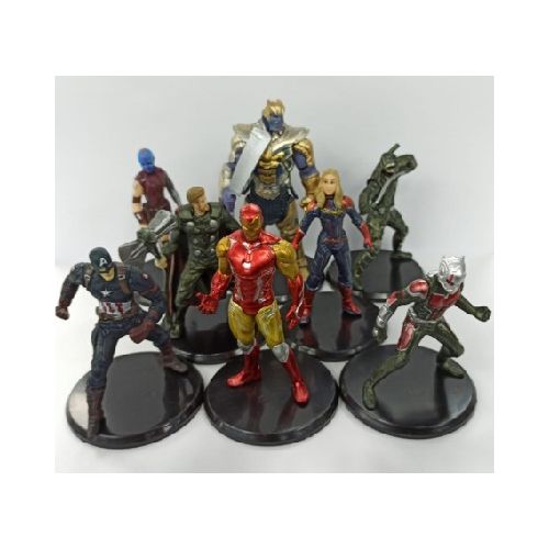 Figura Avengers De 8Cm X 8 Personajes Coleccionable