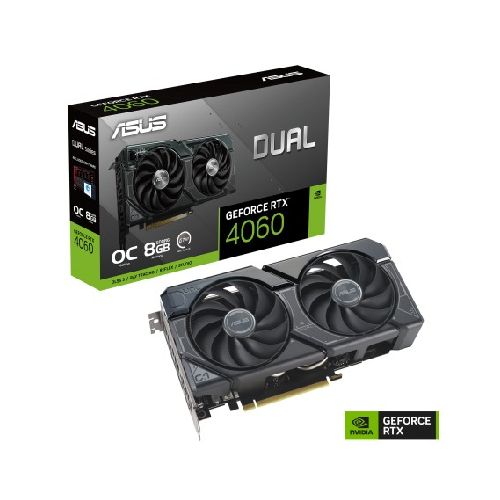 Placa De Video ASUS Dual GeForce RTX 4060 OC Edition 8GB GDDR6