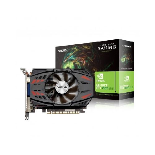 Placa De Video Arktek Geforce Gtx750Ti Ddr5 2Gb 128 Bit Single Fan Akn750ti5s2gh1