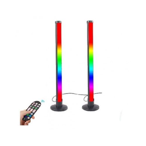 Barra De Luz Doble 40cm Rgb Gamer Escritorio Con Control Remoto  