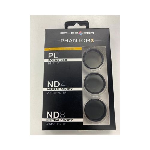 Kit 3 Filtros Drone Dji Phantom 3 Pl1 Polarizado Nd4 Neutral Neutral Nd8 Polar Pro