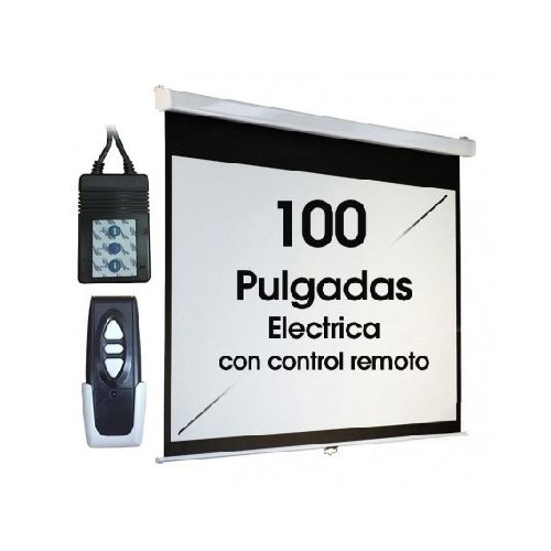 Pantalla Electrica Daza 100 Pulgadas Con Control Remoto Retractil Proyector Fses100R  