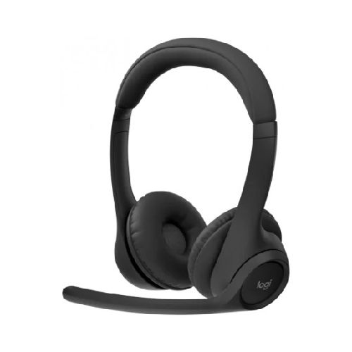 Auricular Inalambrico Bluetooth De Vincha Para PC Con Microfono Oficina Logitech Zone 300 Negro  