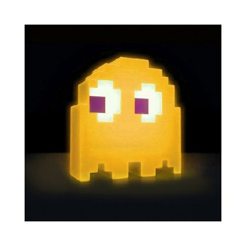 Lampara Velador Pacman Ghost Audioritmica De Escritorio Luces Colores Amarillo Vir-1338