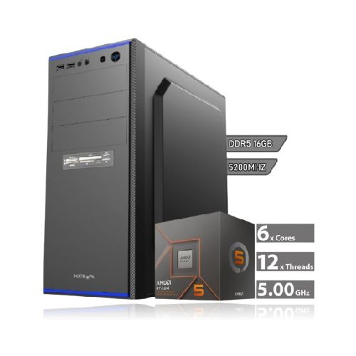 PC Armada Gamer AMD Ryzen 5 8500G AM5 Graficos Radeon DDR5 16GB SSD 480GB Mother A620M H  