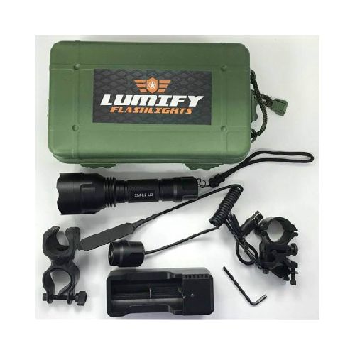 Linterna Led Tactica Militar Recargable Lumify X10 Con Accesorios