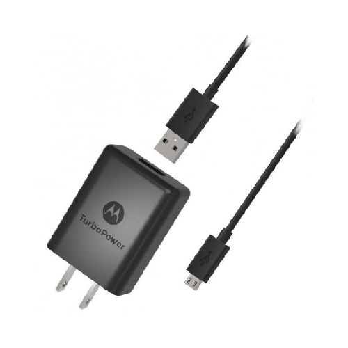 Cargador Motorola Turbo Power 30 + Cable Micro Usb Charger Qualcomm 15W 3A  