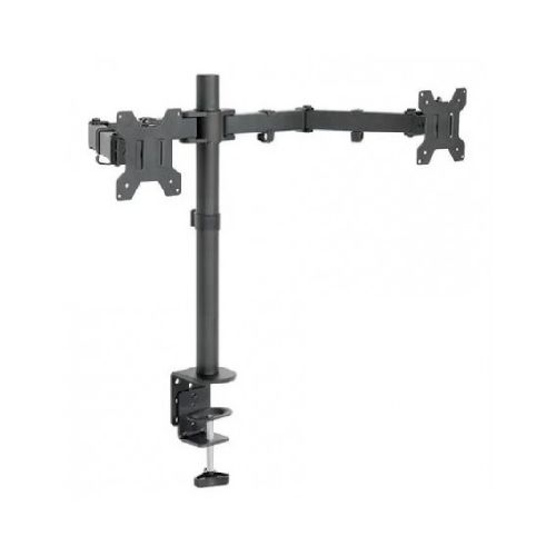 Soporte Para Monitor Doble 13 A 27 Pulgadas Soporta Hasta 16kg Entre 2 Monitores Total