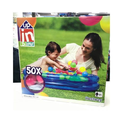 Pileta Infantil Con 50 Pelotitas Up In And Over 91 X 20Cm Bestway Pelotero