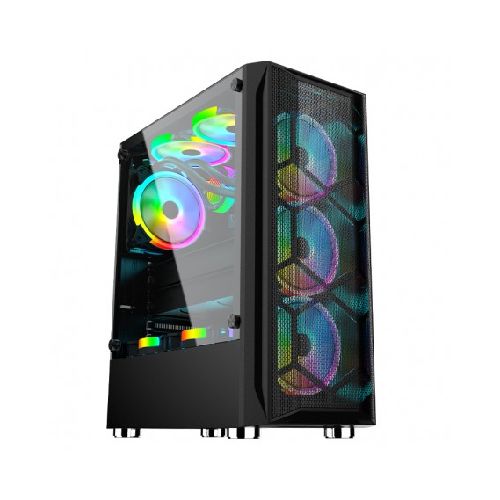 Gabinete Gamer Game Km Taladro De Hielo II Con Vidrio Templado (No Incluye Cooler)