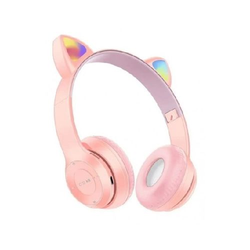 Auricular Inalambrico Bluetooth Vincha Dinax Con Orejas RGB Aumagled  