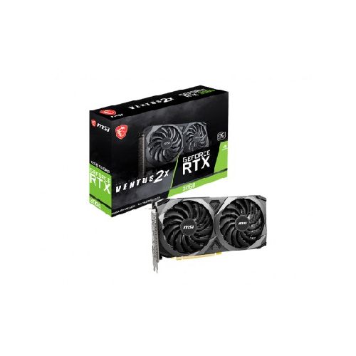 Placa De Video Geforce Rtx3060 Ventus 2x 12Gb Oc Msi Gddr6 Displayport x3 Hdmi x1  