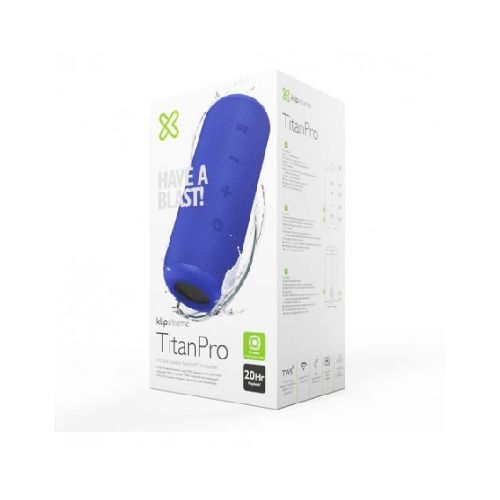 Klip Xtreme Parlante Bluetooth Titan Pro Azul 16w Tws Ipx7 Kbs-300b  