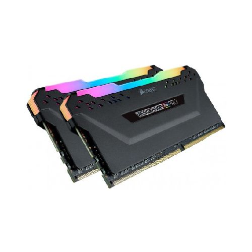 Memoria Ram Udimm Ddr4 16gb (2x8gb) Gamer Corsair Vengeance Rgb Pro Black 3200mhz  