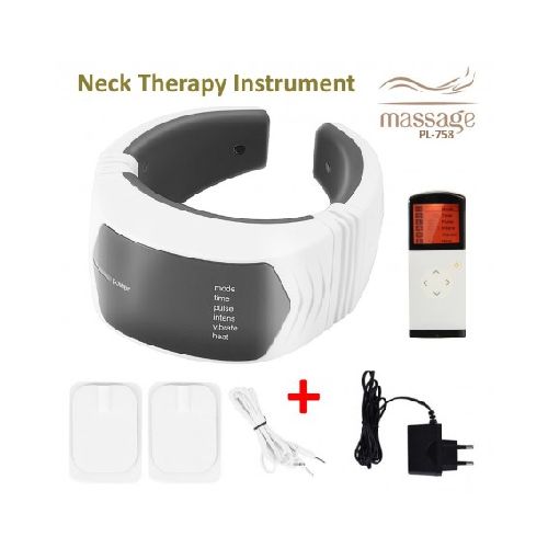 Masajeador Cervical Electrico Para Cuello Y Espalda Pl-758 Neck Con Calor Y Control  