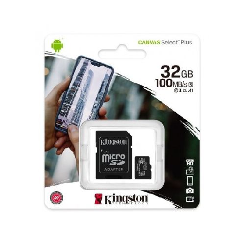 Memoria Micro Sd 32Gb Clase 10 Canvas Select 100Mb/S Kingston  