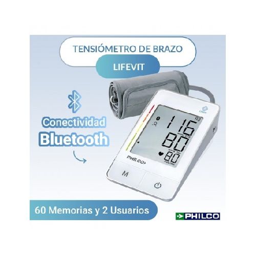 Tensiometro Digital Philco Brazo Tb210Bt Bluetooth App Aplicacion  