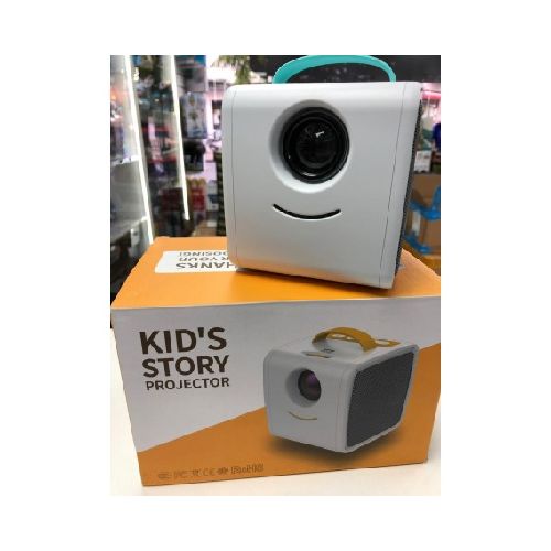 Mini Proyector Led Kid's Story Con Parlante Y Manija Portable Excelente Imagen Infantil