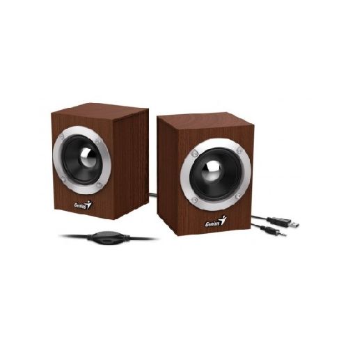 Parlante Pc Genius Sp Hf280 Usb 6W Wooden Madera  