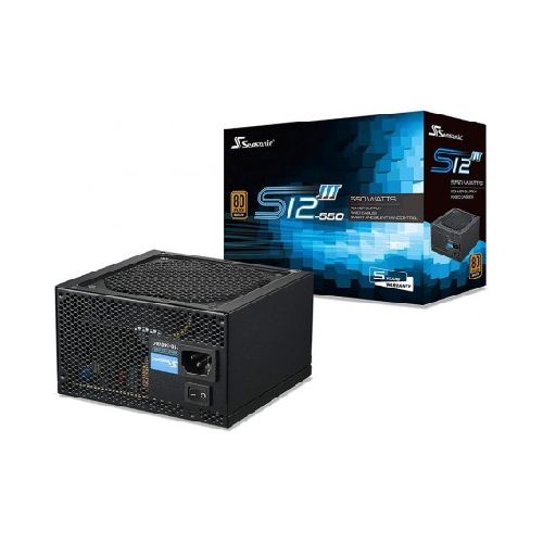 Fuente Pc Seasonic 550W Reales S12Iii-550 80+ Bronze Certificada Gamer  