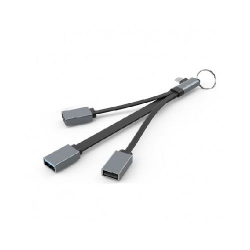 Adaptador Hub 3 en 1 USB-C Type-C A 3 USB-A Hembra Hc-06