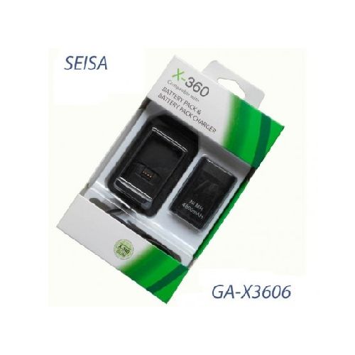 Kit Xbox 360 Cargador Cuna De Carga + Bateria 4800Mah Seisa