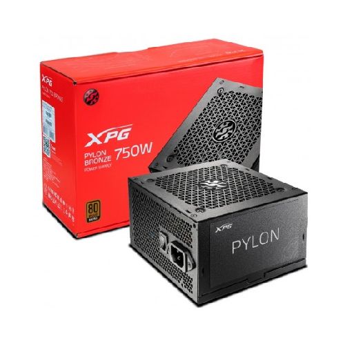 Fuente Pc Xpg Pylon 750w Atx 80 Plus Bronze Cooler 120mm