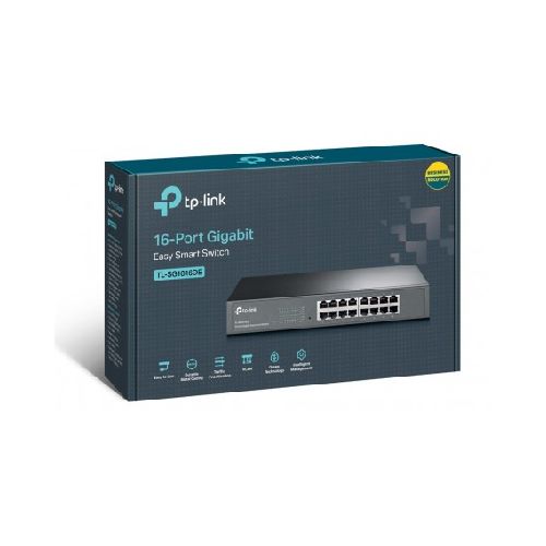 Switch De Red Tp-Link Tl-Sg1016de 16 Puertos LAN Rj45 Gigabit 10/100/1000Mbps