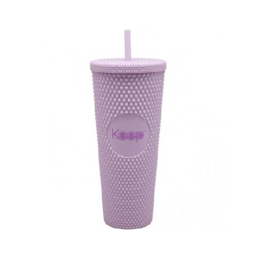 Vaso Mug Tumbler Keep 710ml Bombilla Color Violeta  