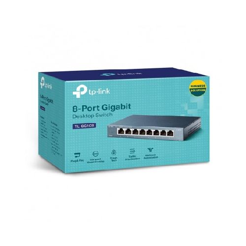 Switch De Red Tp-Link 8 Puertos Tl-Sg108 Gigabit 10/100/1000  