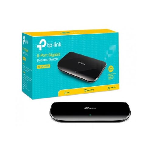 Switch De Red 8 Puertos Tp-Link Gigabit Tl-Sg1008D 10/100/1000  