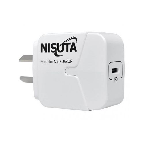 Cargador Carga Rápida 5v 3a 1 Puerto Usb-C Nisuta Ns-Fu53up